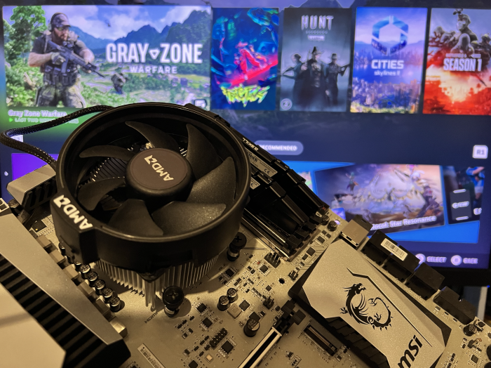 Nur auf PCs mit AMD-Hardware läuft SteamOS derzeit problemlos. Sowohl AM4 als auch AM5 werden unterstützt. (Bild: Martin Böckmann/Golem.de)